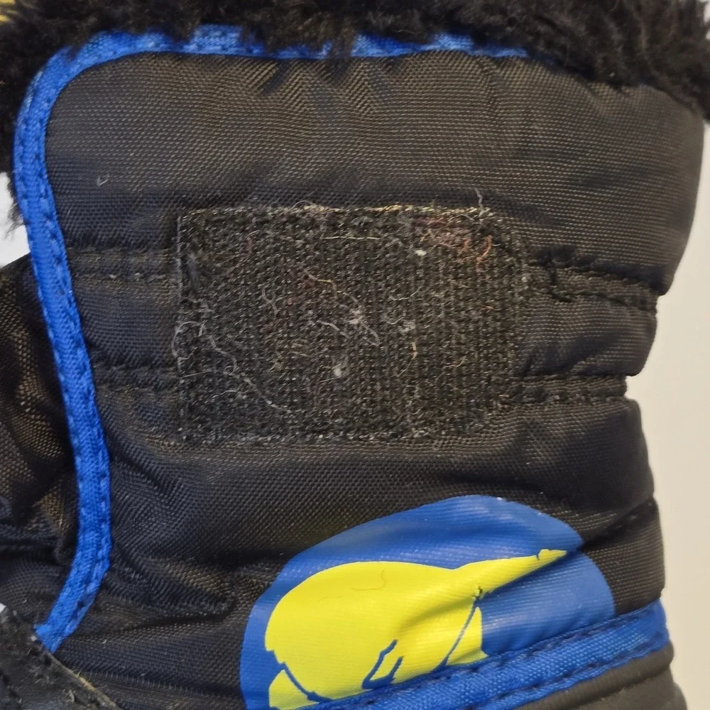 Sorel‎ Toddler Snow Commander Boots Boys Size 7 Blue And Black Faux Fur Lined